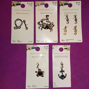 NWT Swarovski Crystal Charm Bundle